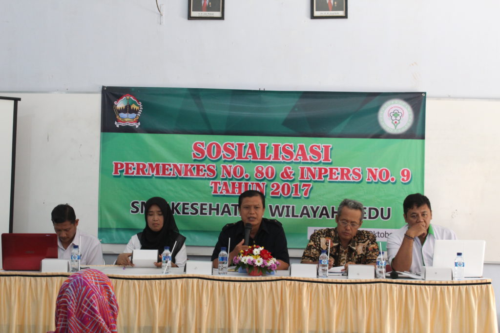 SMK Kesehatan, DUDI Tak Boleh Tolak PKL Siswa,  Sosialisasi Permenkes No.80 dan Inpres No.9 tahun 2017